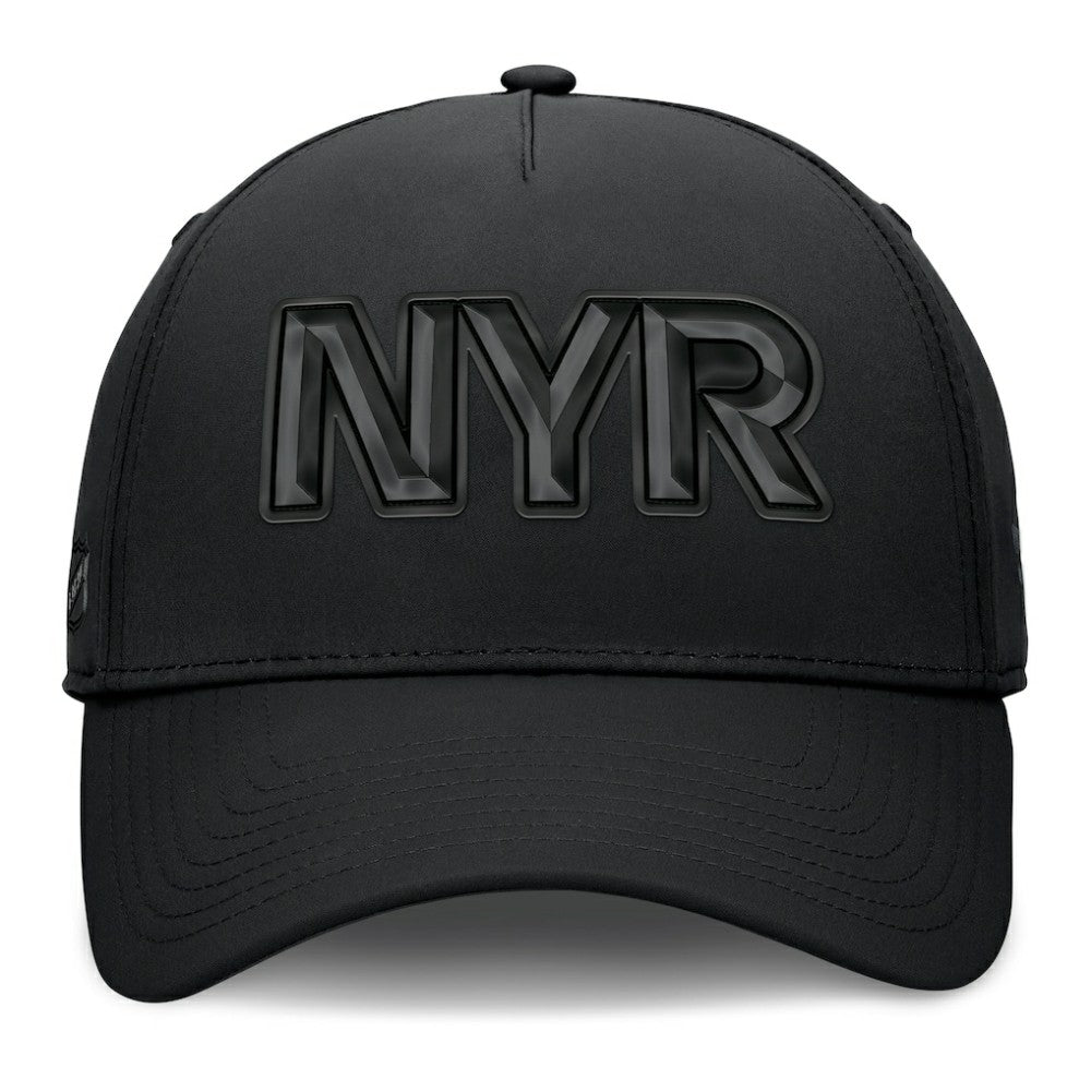 New York Rangers Fanatics Authentic Pro Road Team Code Flex Hat - Black Hats