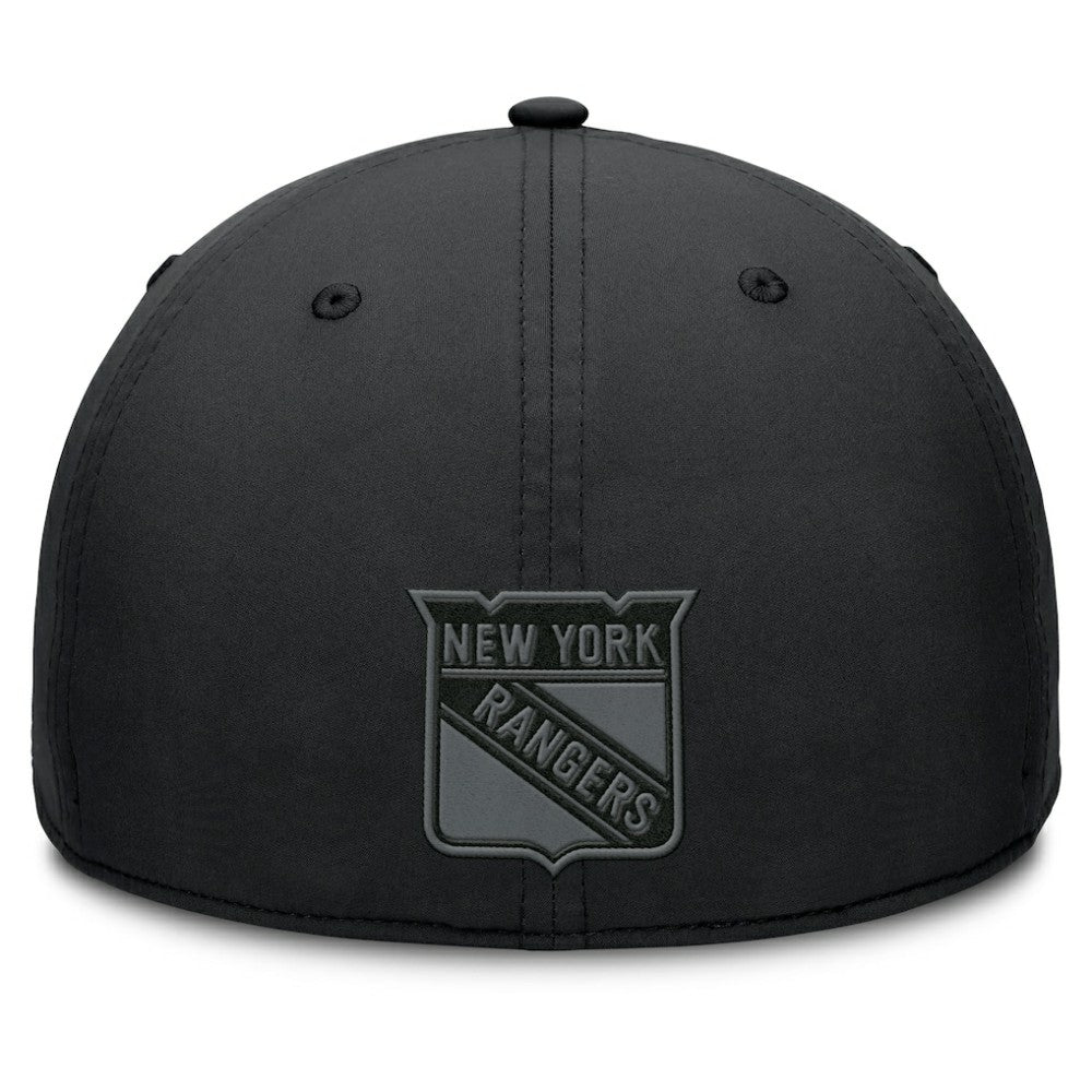 New York Rangers Fanatics Authentic Pro Road Team Code Flex Hat - Black Hats