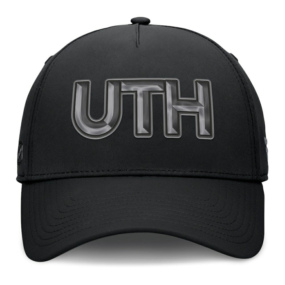 Utah Mammoth Fanatics Authentic Pro Road Team Code Flex Hat - Black Hats