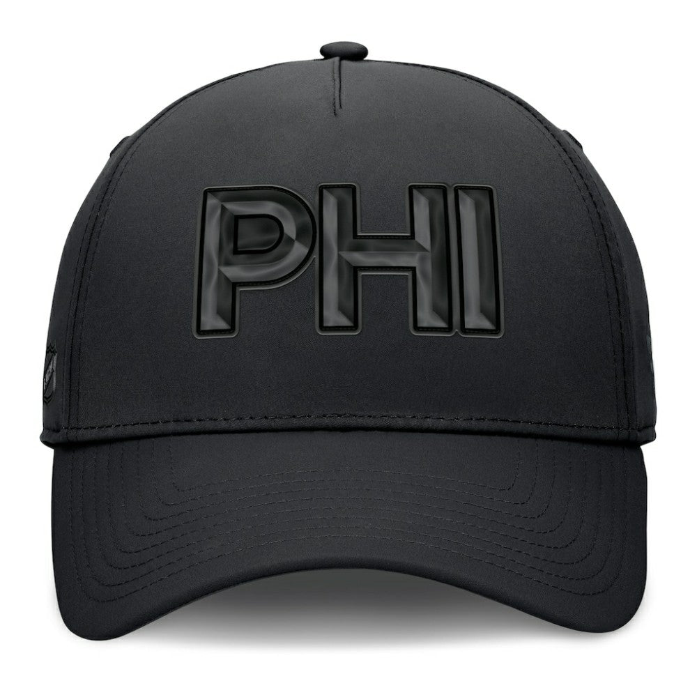 Philadelphia Flyers Fanatics Authentic Pro Road Team Code Flex Hat - Black Hats