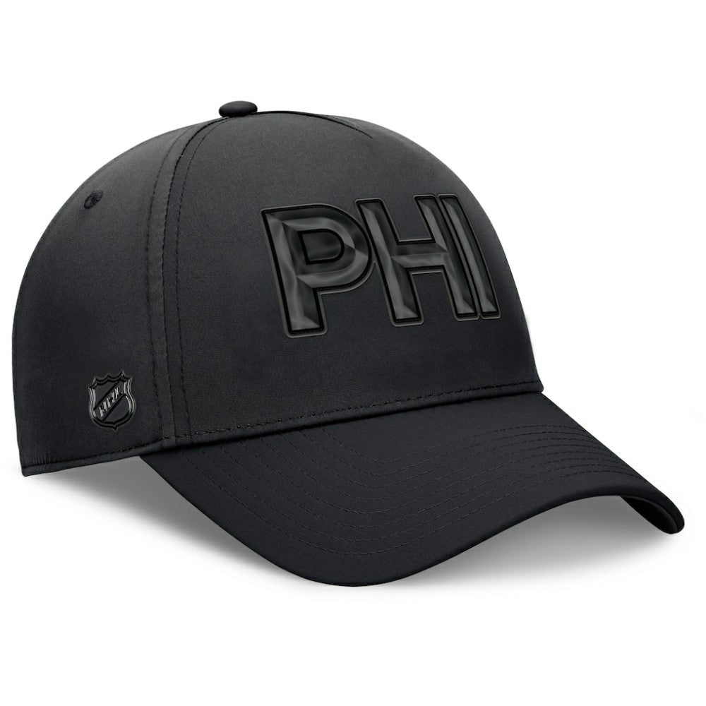 Philadelphia Flyers Fanatics Authentic Pro Road Team Code Flex Hat - Black Hats