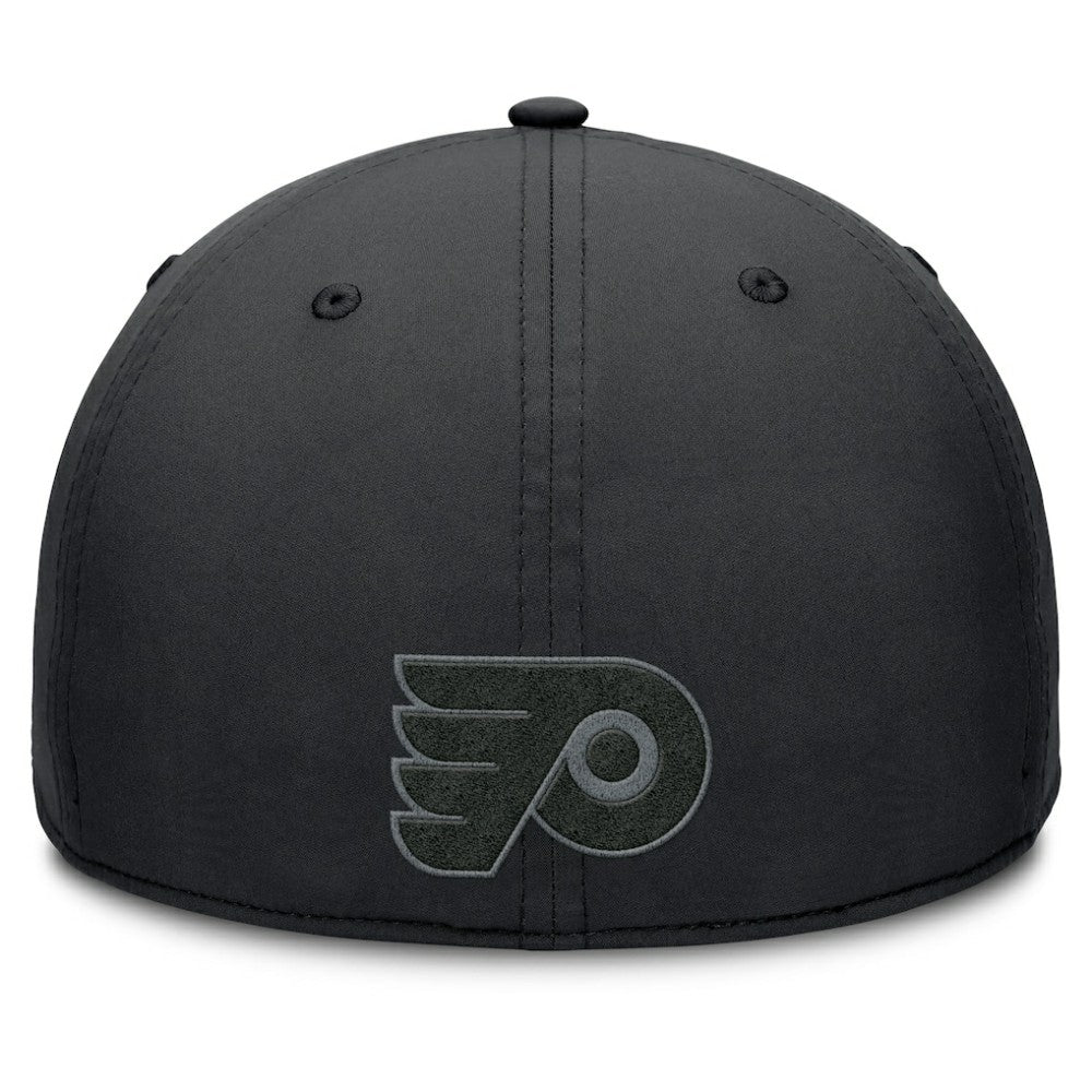 Philadelphia Flyers Fanatics Authentic Pro Road Team Code Flex Hat - Black Hats