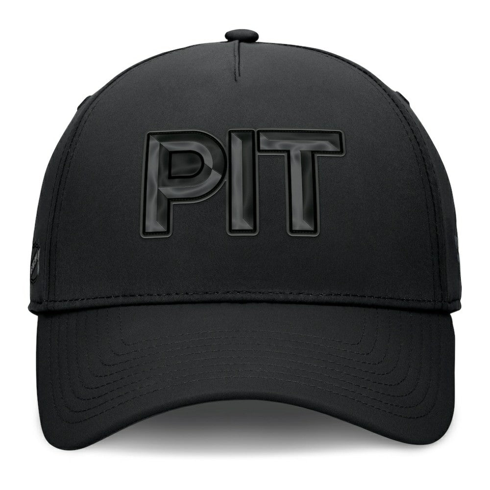 Pittsburgh Penguins Fanatics Authentic Pro Road Team Code Flex Hat - Black Hats