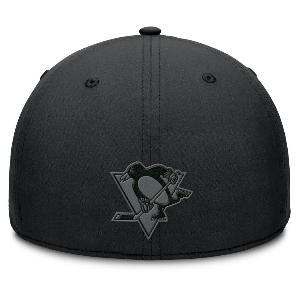 Pittsburgh Penguins Fanatics Authentic Pro Road Team Code Flex Hat - Black Hats