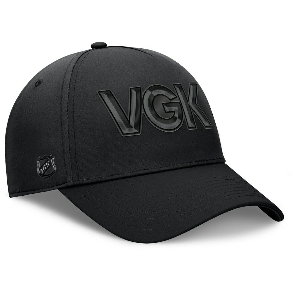 Vegas Golden Knights Fanatics Authentic Pro Road Team Code Flex Hat - Black Hats