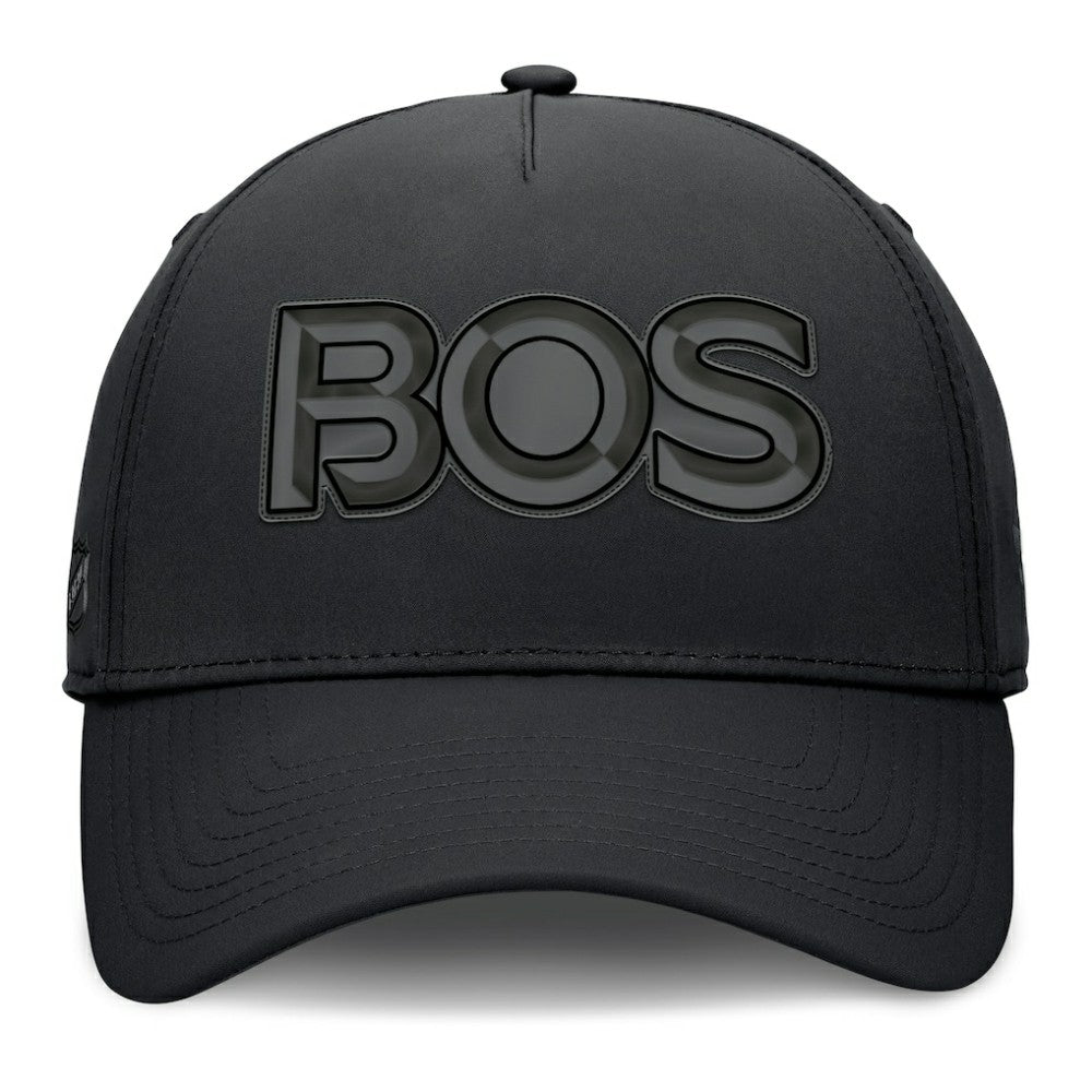 Boston Bruins Fanatics Authentic Pro Road Team Code Flex Hat - Black Hats