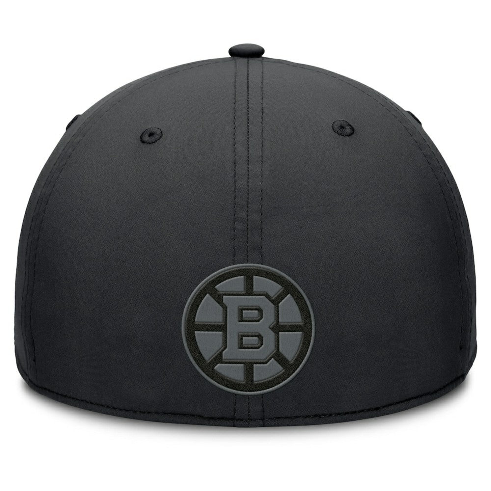 Boston Bruins Fanatics Authentic Pro Road Team Code Flex Hat - Black Hats