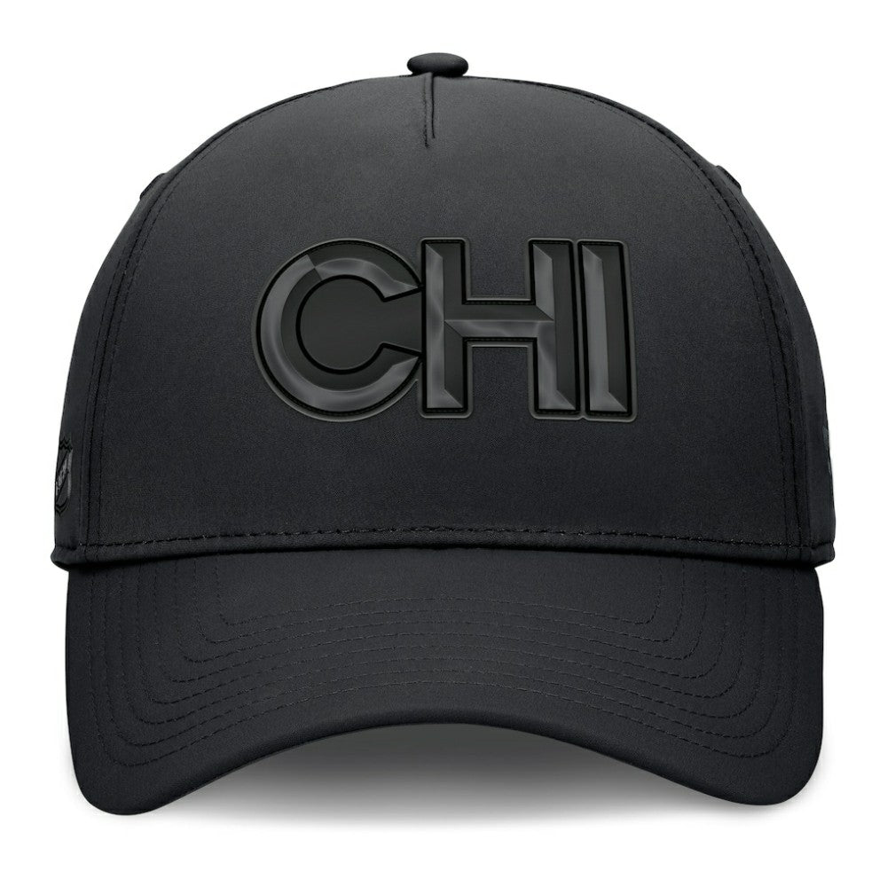 Chicago Blackhawks Fanatics Authentic Pro Road Team Code Flex Hat - Black Hats