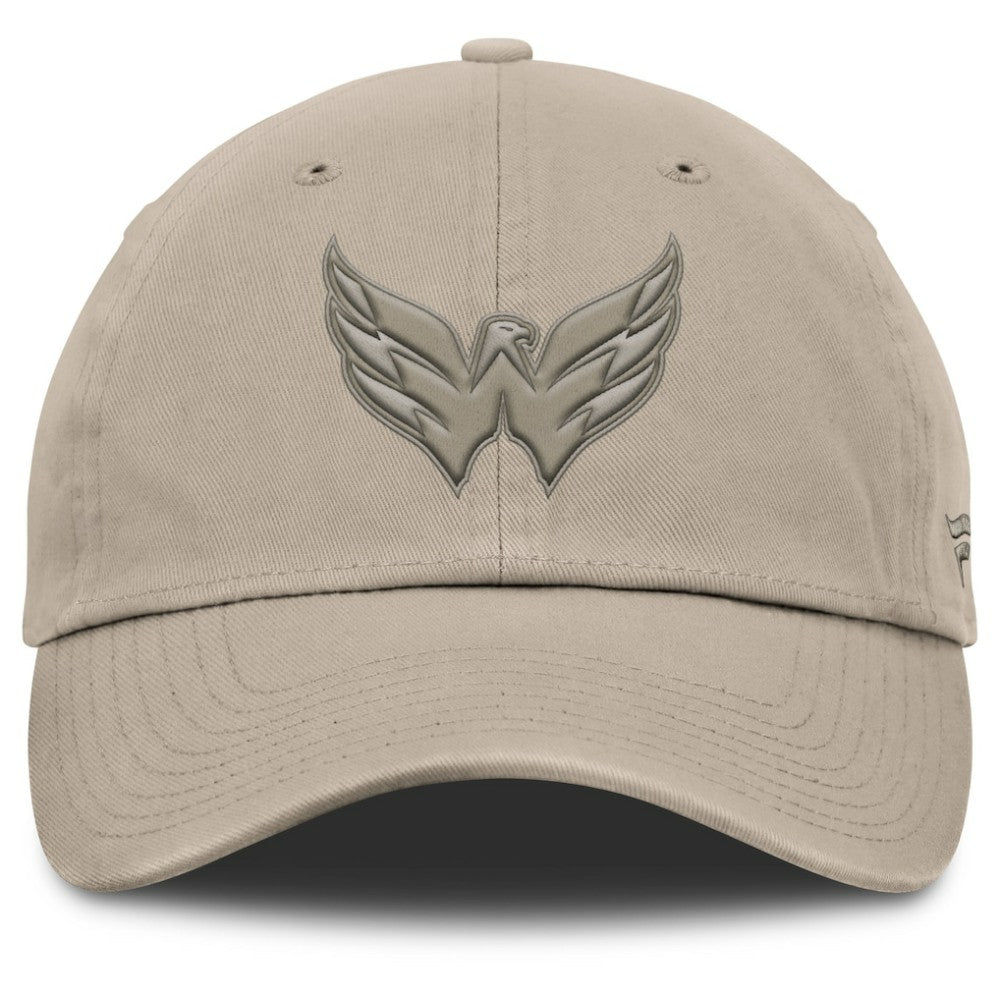 Washington Capitals Fanatics Authentic Pro Road Adjustable Hat - Tan Hats