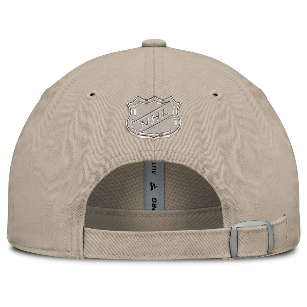 Toronto Maple Leafs Fanatics Authentic Pro Road Adjustable Hat - Tan Hats
