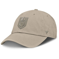 Vegas Golden Knights Fanatics Authentic Pro Road Adjustable Hat - Tan Hats