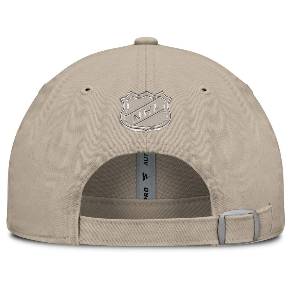 New York Rangers Fanatics Authentic Pro Road Adjustable Hat - Tan Hats