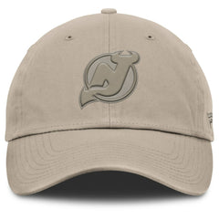New Jersey Devils Fanatics Authentic Pro Road Adjustable Hat - Tan Jerseys