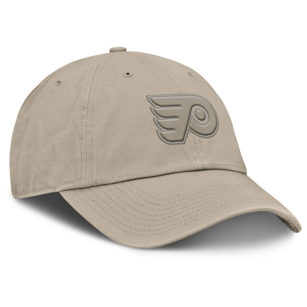 Philadelphia Flyers Fanatics Authentic Pro Road Adjustable Hat - Tan Hats