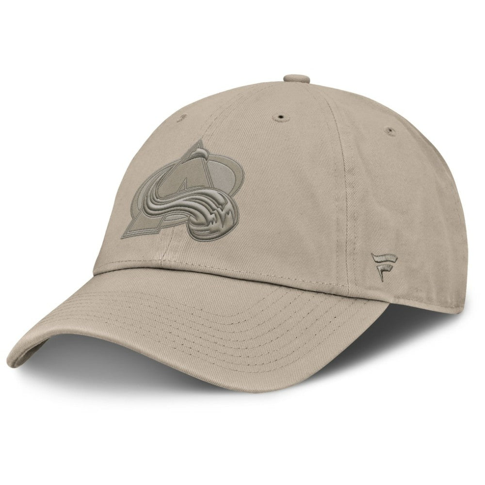 Colorado Avalanche Fanatics Authentic Pro Road Adjustable Hat - Tan Hats