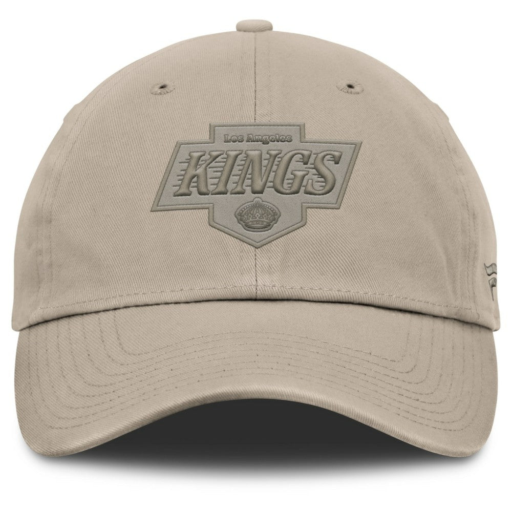 Los Angeles Kings Fanatics Authentic Pro Road Adjustable Hat - Tan Hats