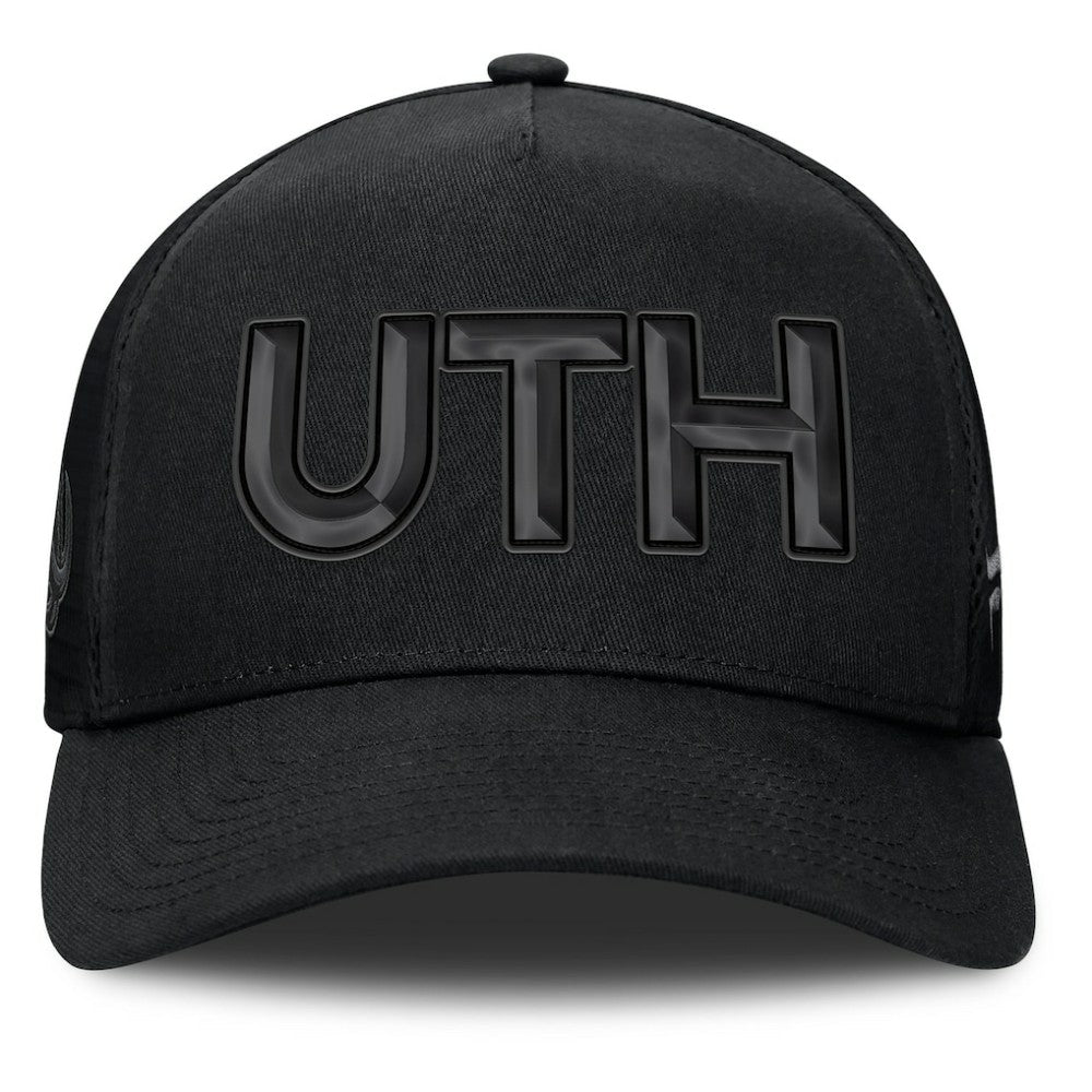 Utah Mammoth Fanatics Authentic Pro Road Team Code Trucker Adjustable Hat - Black Hats