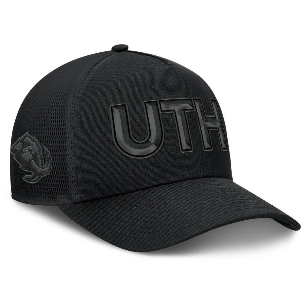 Utah Mammoth Fanatics Authentic Pro Road Team Code Trucker Adjustable Hat - Black Hats