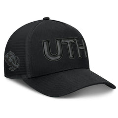Utah Mammoth Fanatics Authentic Pro Road Team Code Trucker Adjustable Hat - Black Hats