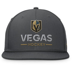 Vegas Golden Knights Fanatics Authentic Pro Rink Lockup Snapback Hat - Charcoal Hats