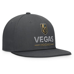 Vegas Golden Knights Fanatics Authentic Pro Rink Lockup Snapback Hat - Charcoal Hats