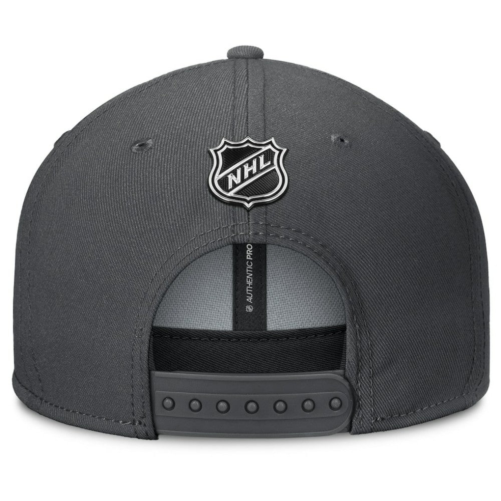 Vegas Golden Knights Fanatics Authentic Pro Rink Lockup Snapback Hat - Charcoal Hats