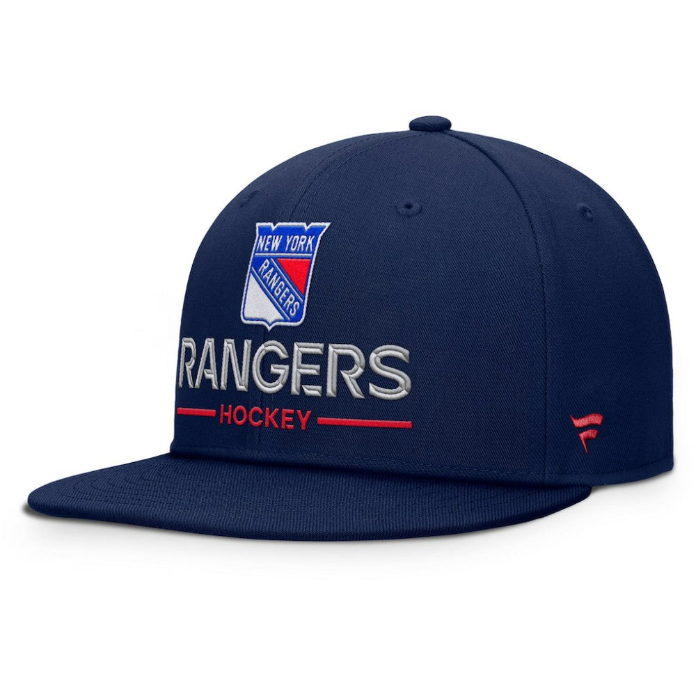 New York Rangers Fanatics Authentic Pro Rink Lockup Snapback Hat - Navy Hats