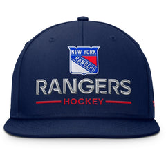 New York Rangers Fanatics Authentic Pro Rink Lockup Snapback Hat - Navy Hats