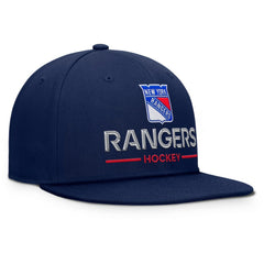 New York Rangers Fanatics Authentic Pro Rink Lockup Snapback Hat - Navy Hats
