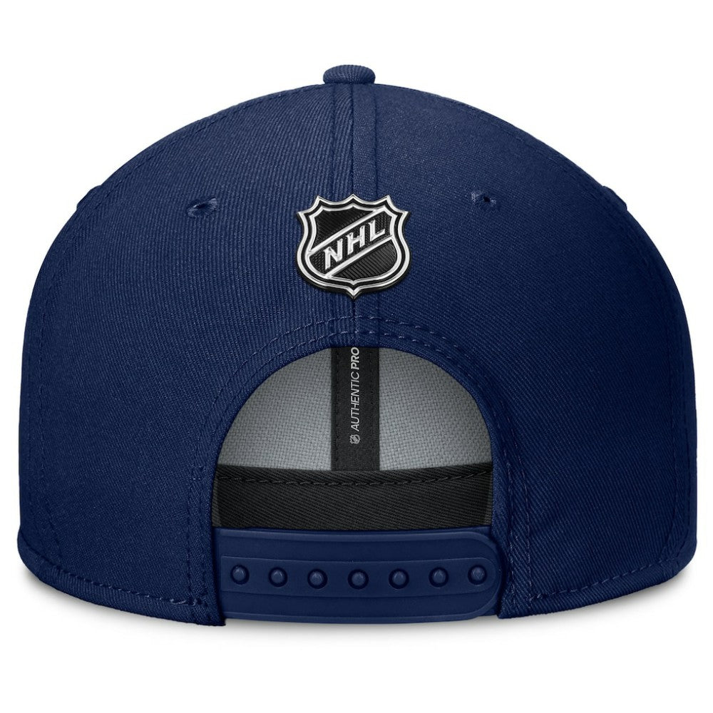 New York Rangers Fanatics Authentic Pro Rink Lockup Snapback Hat - Navy Hats
