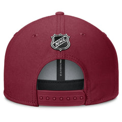 Colorado Avalanche Fanatics Authentic Pro Rink Lockup Snapback Hat - Burgundy Hats