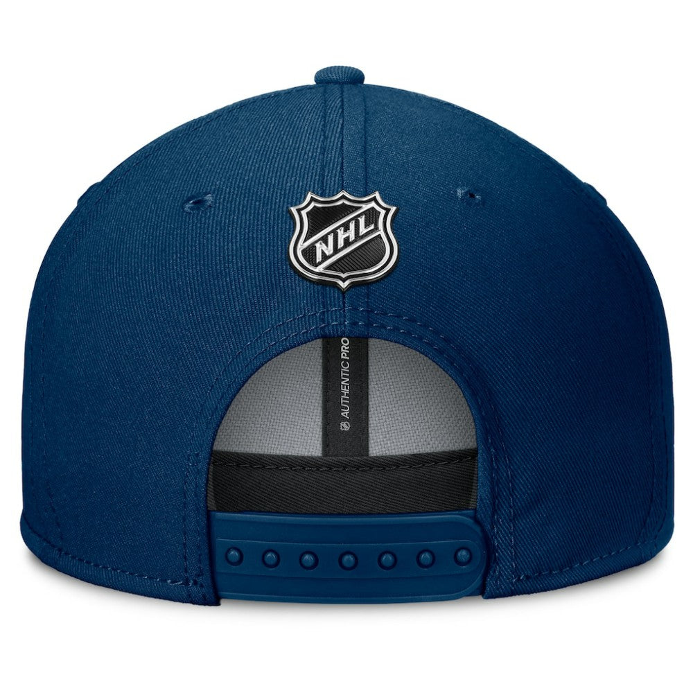 Seattle Kraken Fanatics Authentic Pro Rink Lockup Snapback Hat - Deep Sea Blue Hats