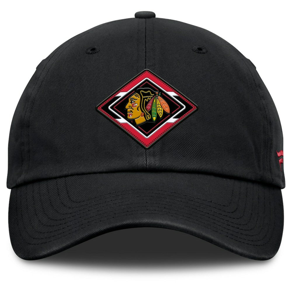 Chicago Blackhawks Fanatics Women's Authentic Pro Rink Adjustable Hat - Black Hats