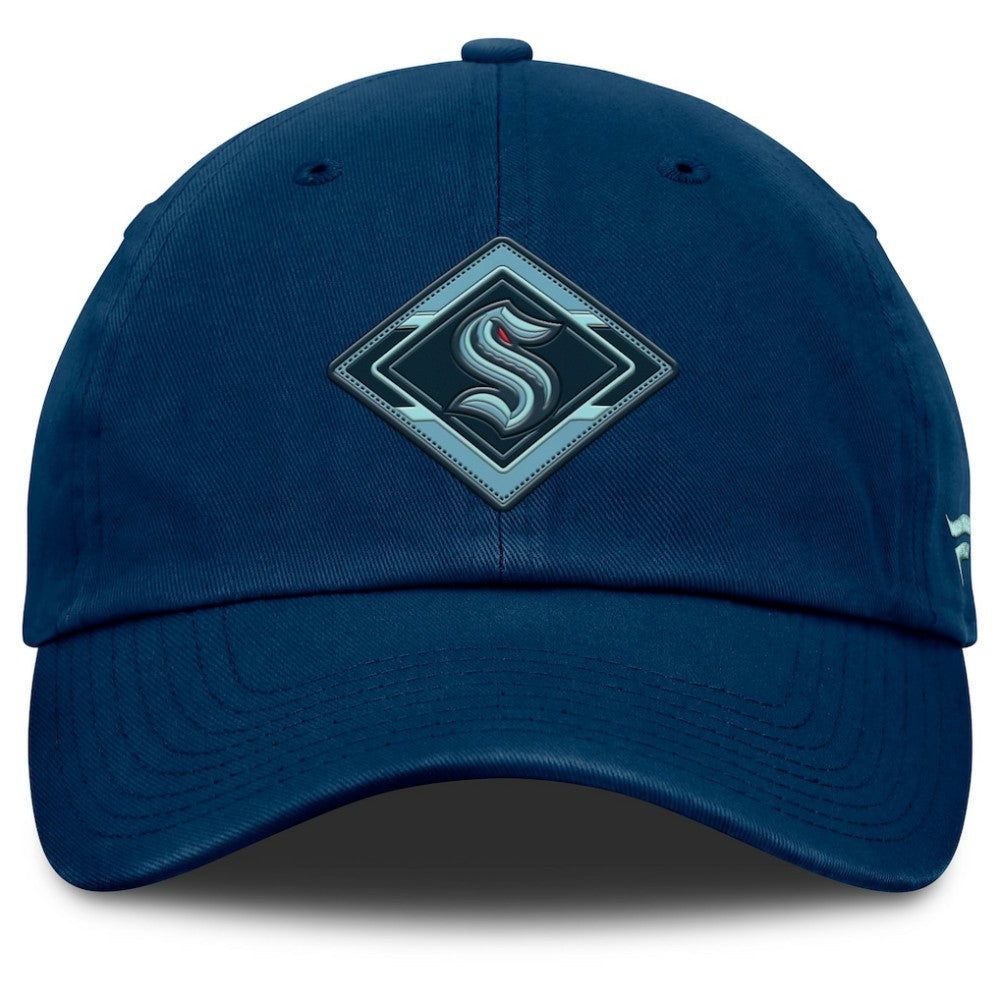Seattle Kraken Fanatics Women's Authentic Pro Rink Adjustable Hat - Deep Sea Blue Hats