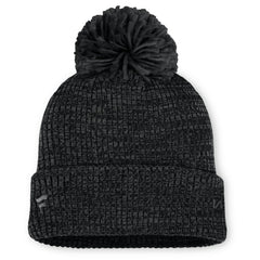 Vegas Golden Knights Fanatics Women's Authentic Pro Road Cuffed Knit Hat with Pom - Black Hats
