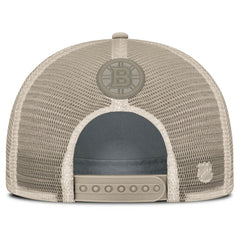 Boston Bruins Fanatics Women's Authentic Pro Road Trucker Adjustable Hat - Tan Hats