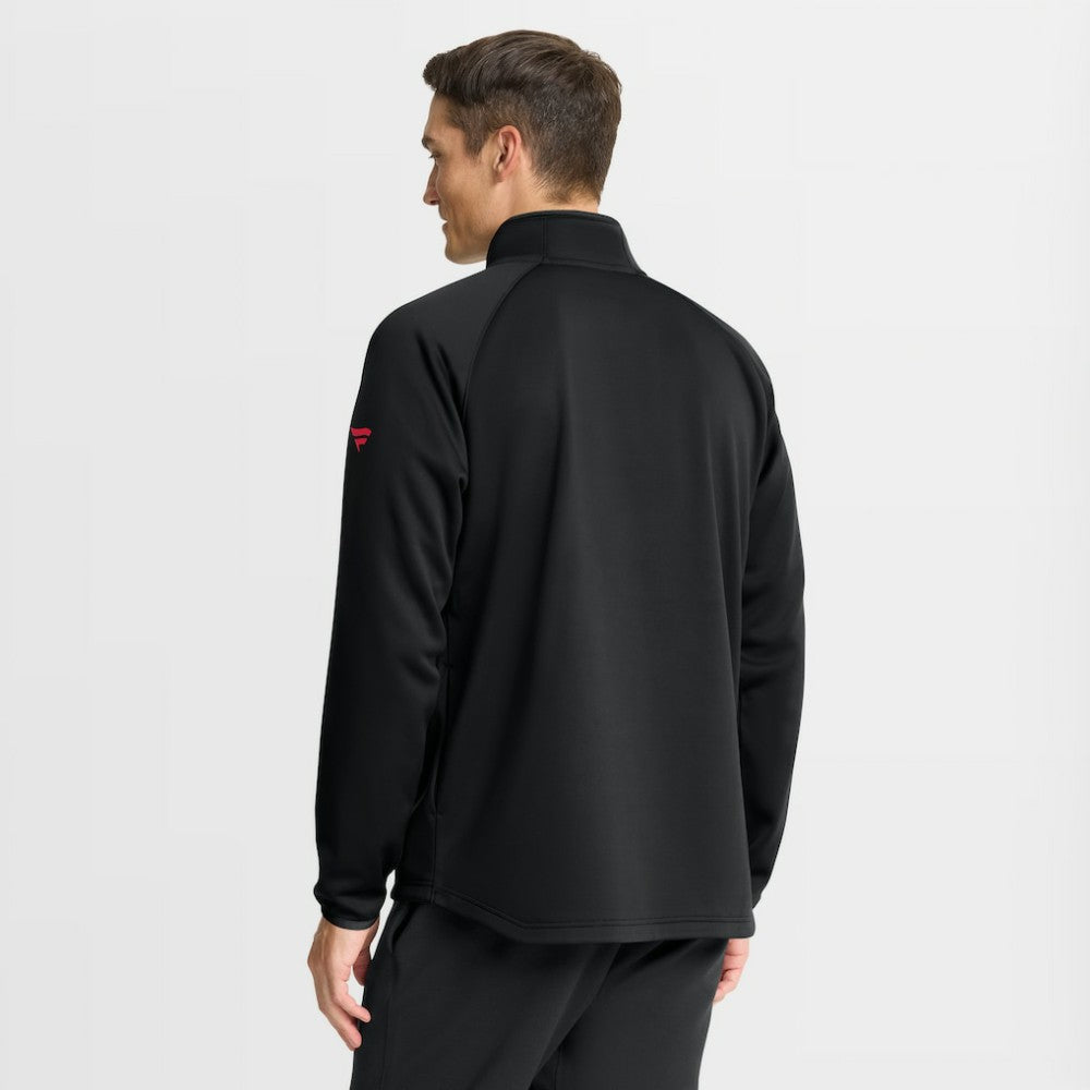 Carolina Hurricanes Fanatics Authentic Pro Tonal Rink Raglan Quarter-Zip Pullover - Black Pullover