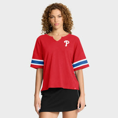 Philadelphia Phillies Women's Curl Route T-Shirt Red
