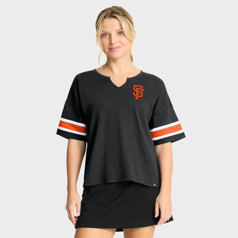 San Francisco Giants Women's Curl Route T-Shirt Black