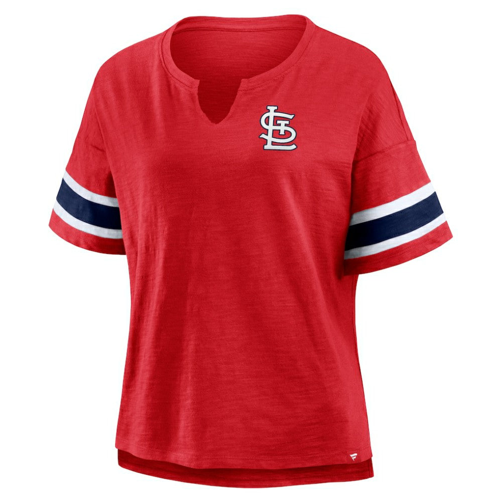 St. Louis Cardinals Women's Curl Route T-Shirt Red