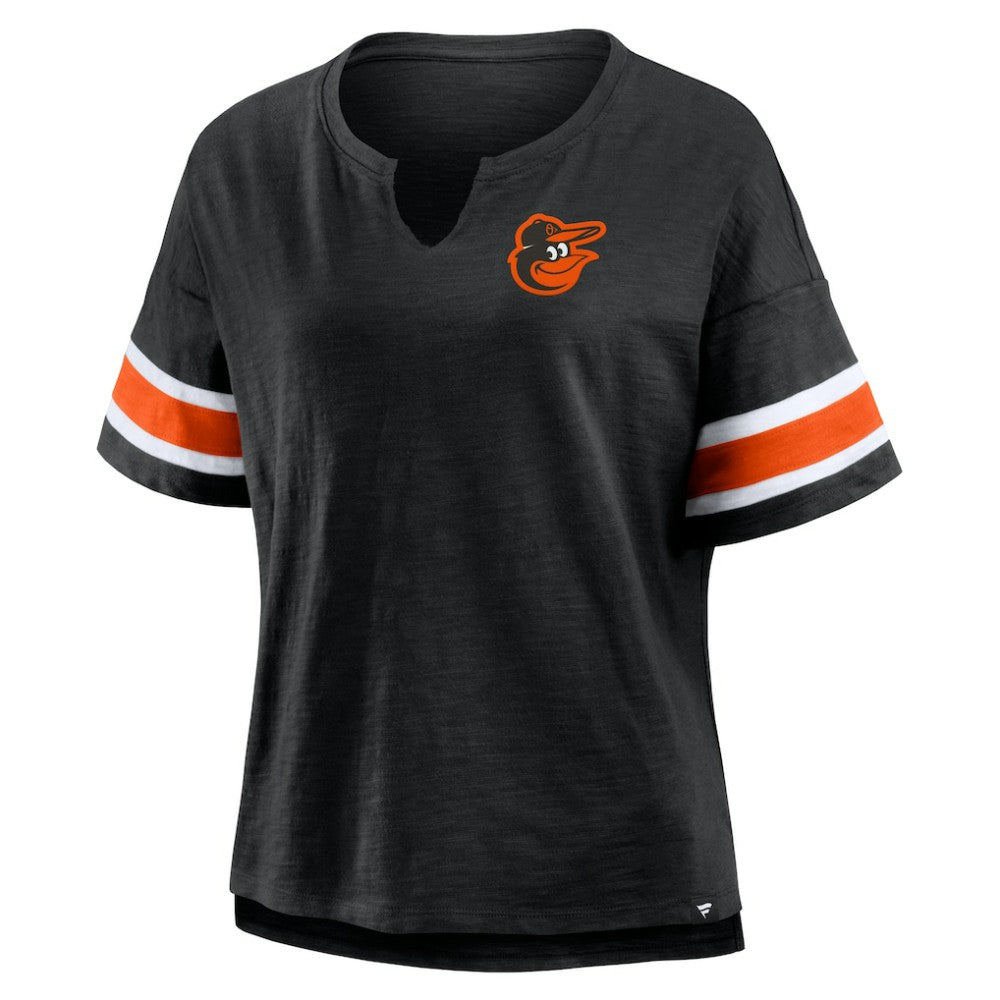 Baltimore Orioles Women's Curl Route T-Shirt Black