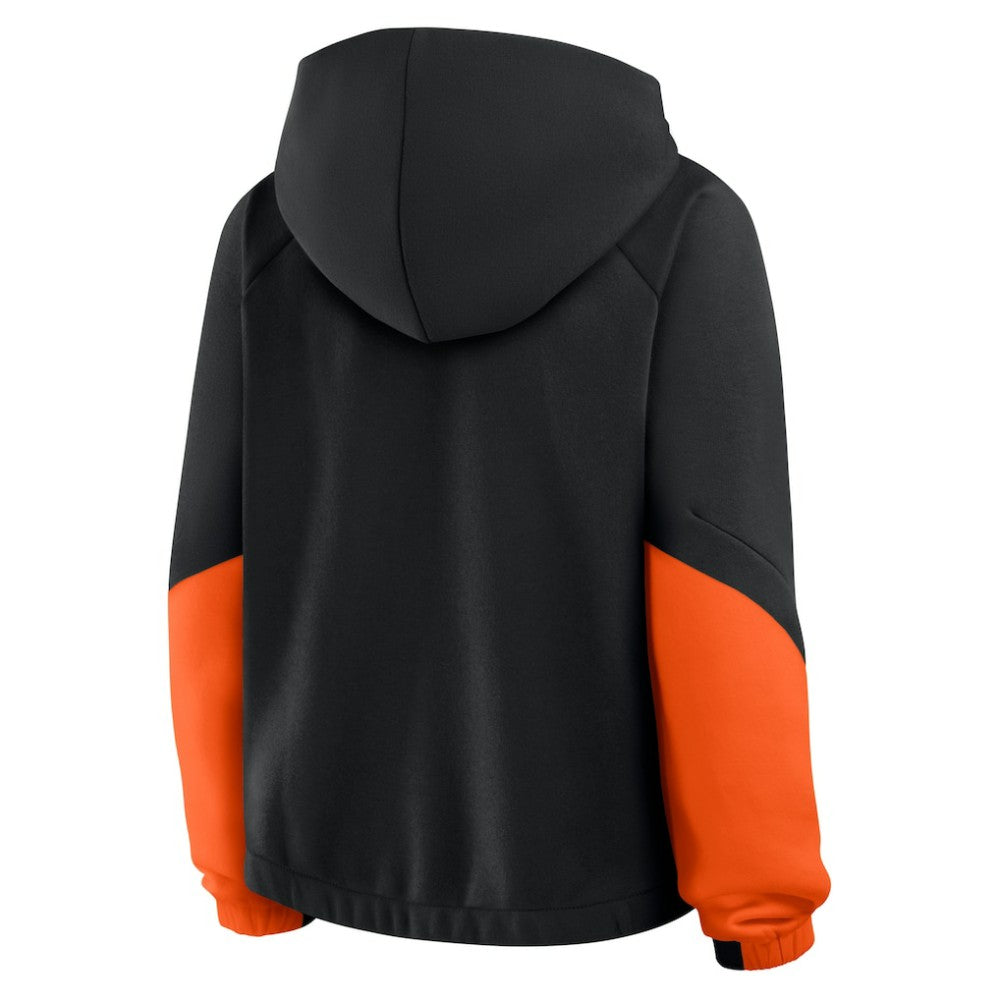 Baltimore Orioles Women's Oversized Time to Win Pullover Hoodie Black