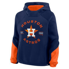 Houston Astros Women's Oversized Time to Win Pullover Hoodie Navy