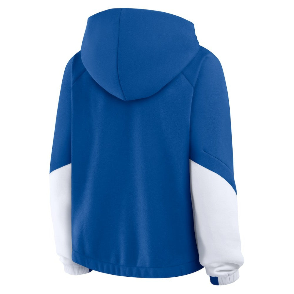 Los Angeles Dodgers Women's Oversized Time to Win Pullover Hoodie Royal