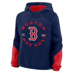 Boston Red Sox Women's Oversized Time to Win Pullover Hoodie Navy