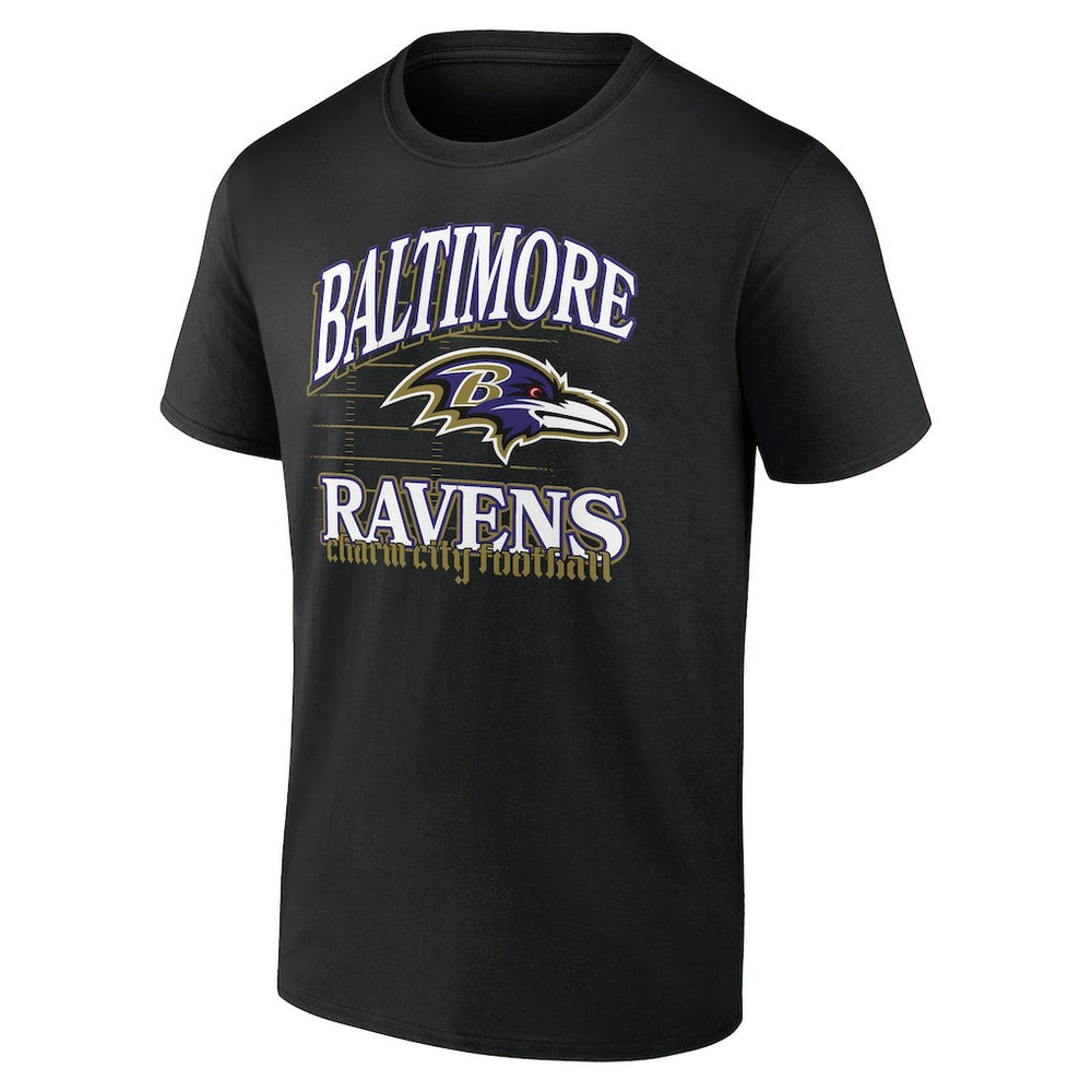 Baltimore Ravens Retro Gridiron T-Shirt - Black cheap