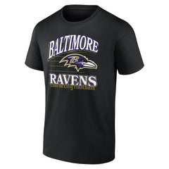 Baltimore Ravens Retro Gridiron T-Shirt - Black cheap
