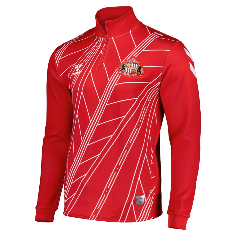 Sunderland Hummel Home Pre-Match Half Zip - Red for sale