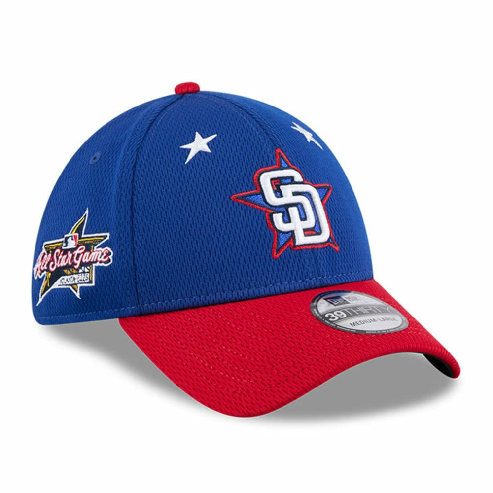 San Diego Padres 2025 MLB All-Star Game Workout 39THIRTY Flex Hat Blue/Red