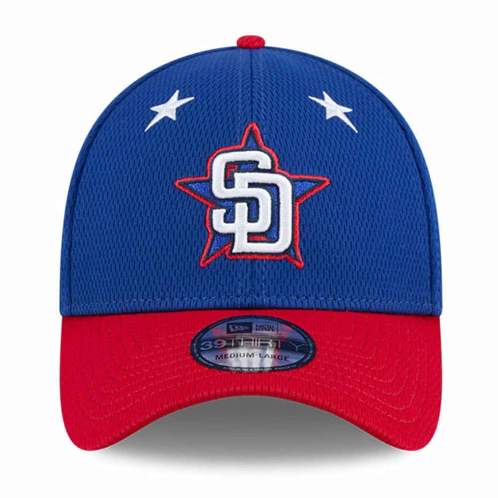 San Diego Padres 2025 MLB All-Star Game Workout 39THIRTY Flex Hat Blue/Red